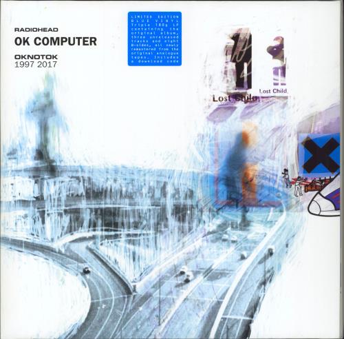 Radiohead OK Computer OKNOTOK 1997 2017 - Blue Vinyl - EX UK 3-LP
